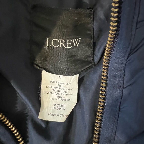 J. Crew Quilted Zip-up Vest in Navy - Picture 3 of 3